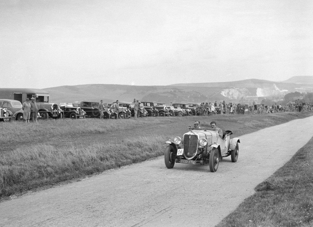 Detail of Ford V8 open tourer of GJC Matthews competing at the Lewes Speed Trials, Sussex, 1938 by Bill Brunell