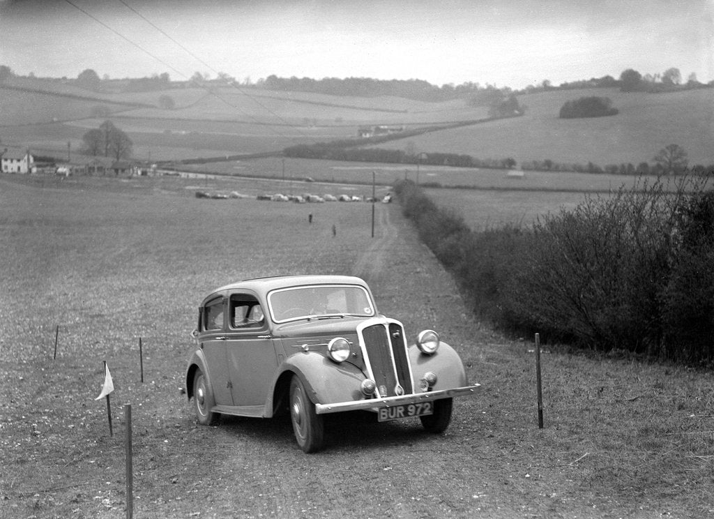 Detail of Standard Twelve of K Picken at the Standard Car Owners Club Southern Counties Trial, 1938 by Bill Brunell
