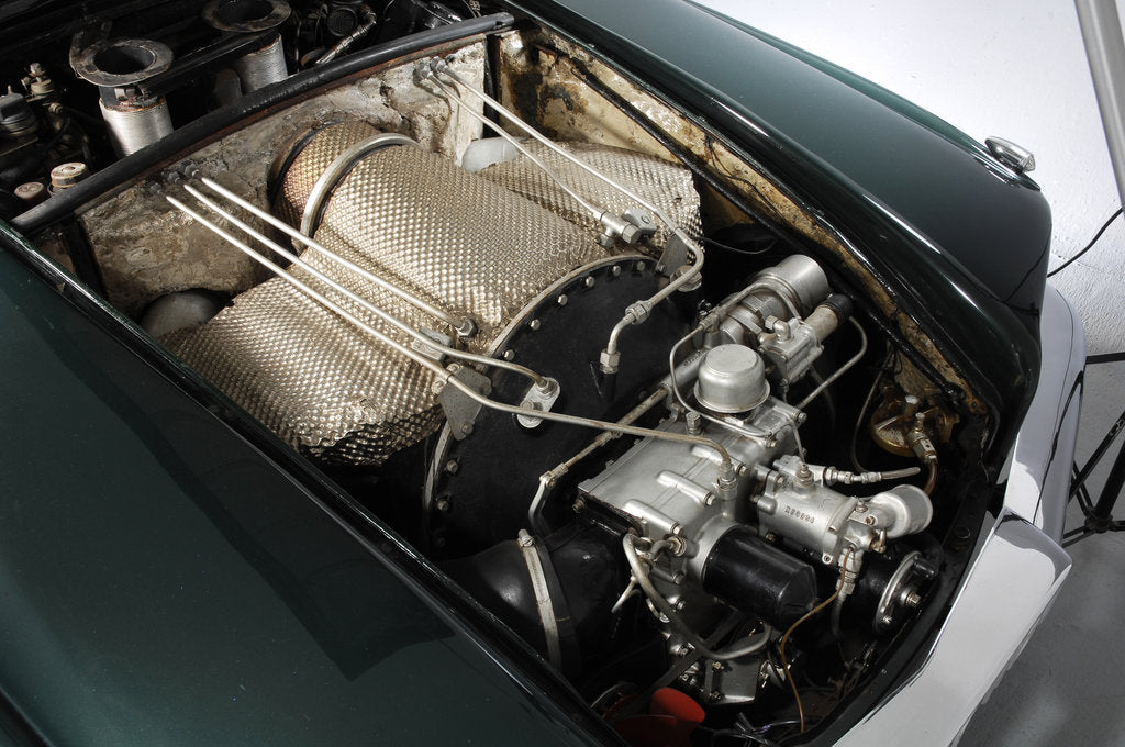 Detail of 1961 Rover T4 gas turbine car by Unknown