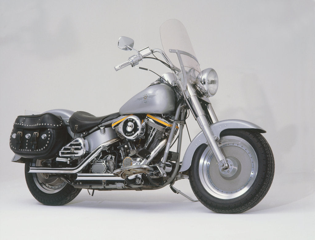Detail of 1989 Harley Davidson Fat Boy motorcycle by Unknown