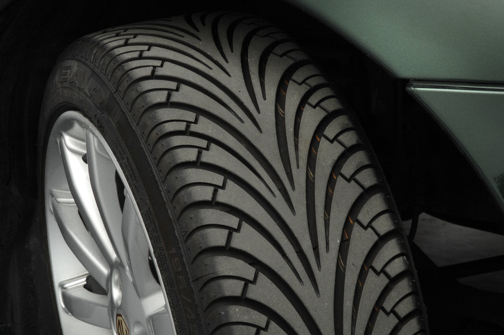 Detail of 2002 MG TF 160 VVC tyre tread by Unknown