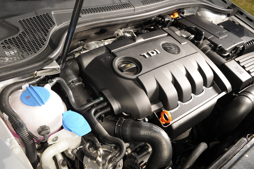Detail of 2008 Skoda Superb engine by Unknown