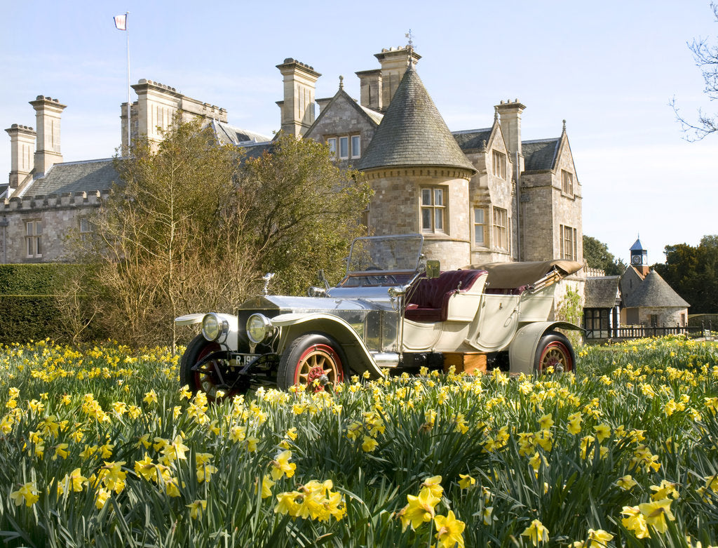 Detail of 1909 Rolls Royce in front of Palace House, Beaulieu by Unknown