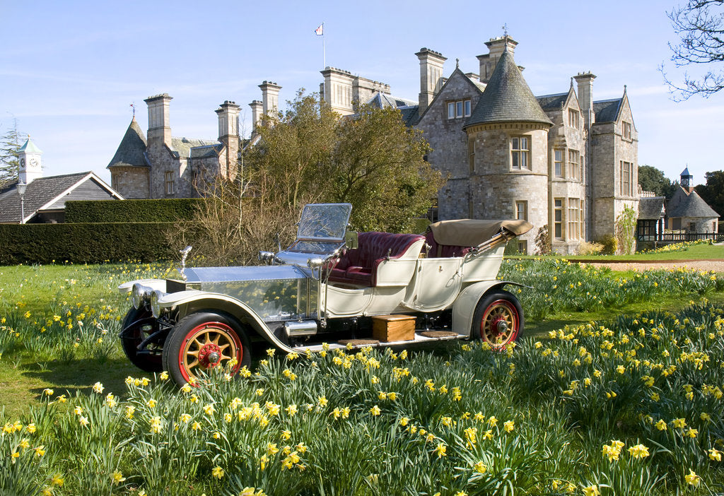 Detail of 1909 Rolls Royce in front of Palace House, Beaulieu by Unknown