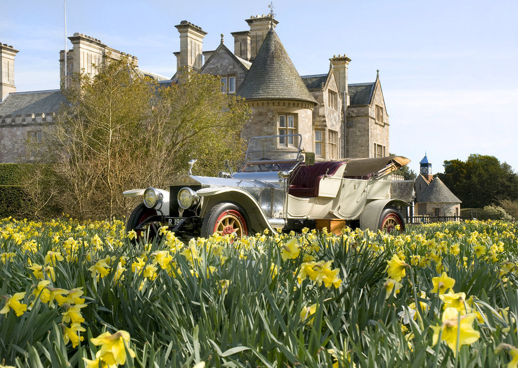 Detail of 1909 Rolls Royce in front of Palace House, Beaulieu by Unknown