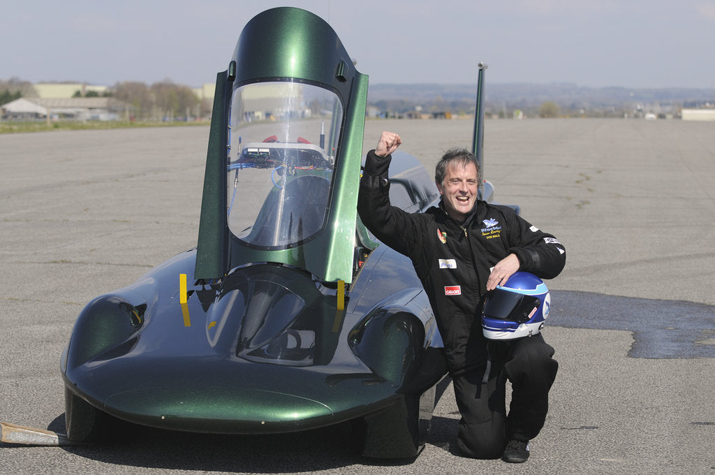 Detail of British Steam Car Challenge testing at Thorney Island by Unknown