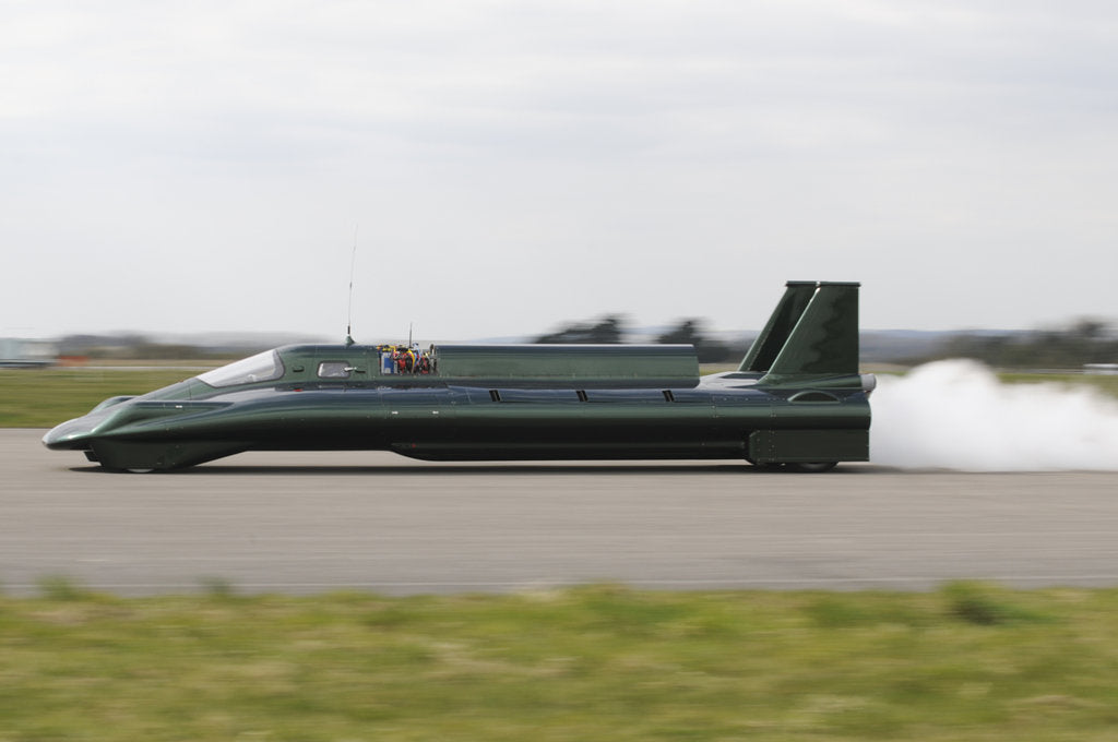 Detail of British Steam Car Challenge testing at Thorney Island by Unknown