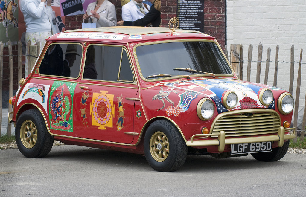 Detail of 1966 Austin Mini Cooper S owned by Beatle George Harrison by Unknown