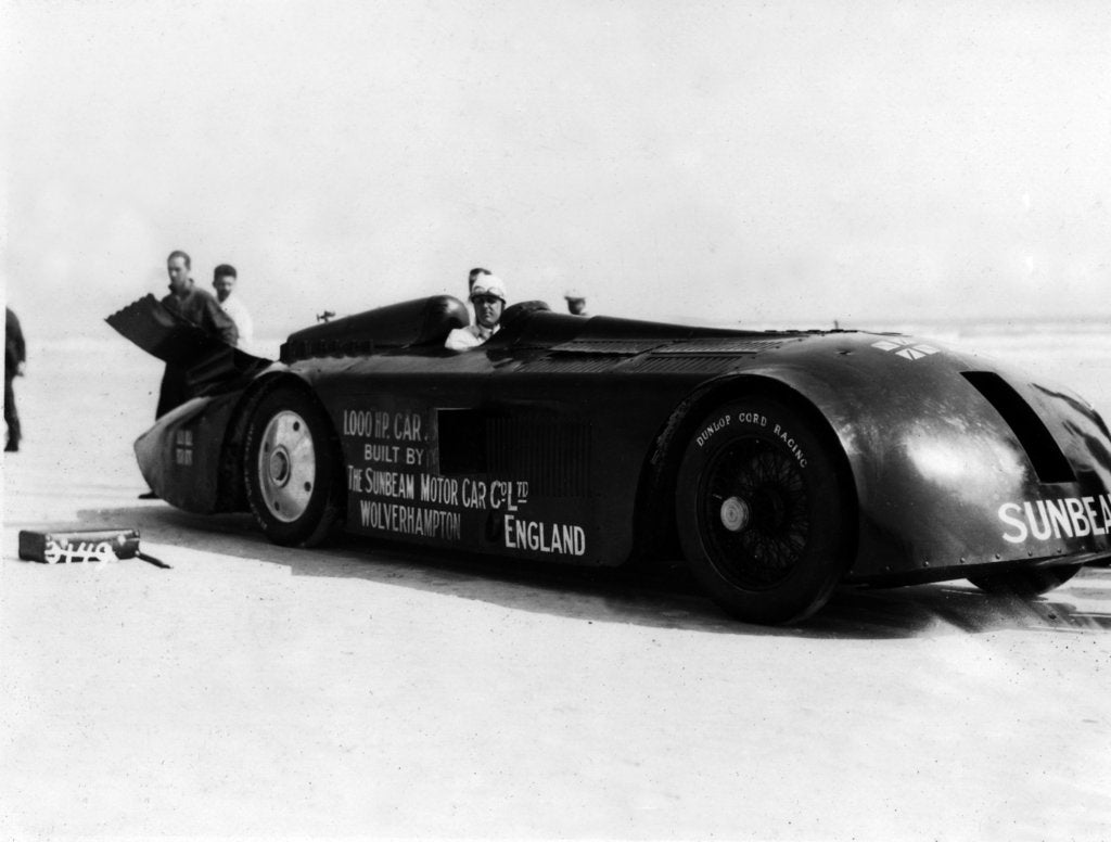 Detail of Sunbeam 1000hp World Land speed record attempt at Daytona 1927 by Unknown