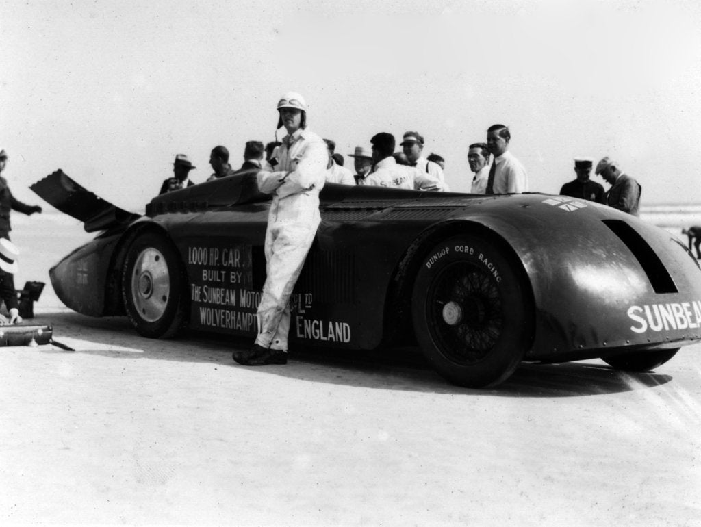 Detail of Sunbeam 1000hp World Land speed record attempt at Daytona 1927 by Unknown
