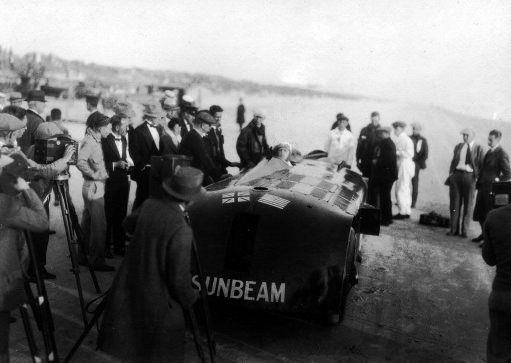 Detail of Sunbeam 1000hp World Land speed record attempt at Daytona 1927 by Unknown