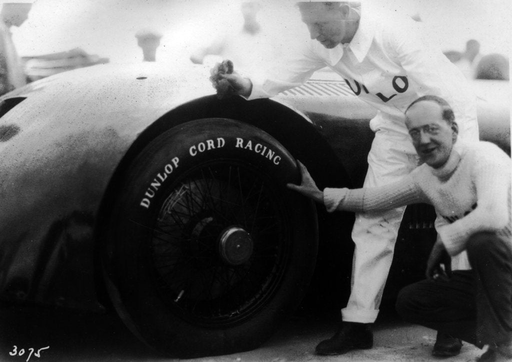 Detail of Sunbeam 1000hp World Land speed record attempt at Daytona 1927 by Unknown
