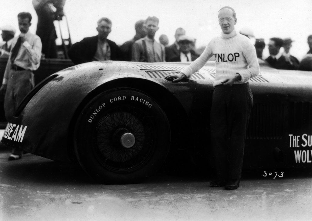 Detail of Sunbeam 1000hp World Land speed record attempt at Daytona 1927 by Unknown