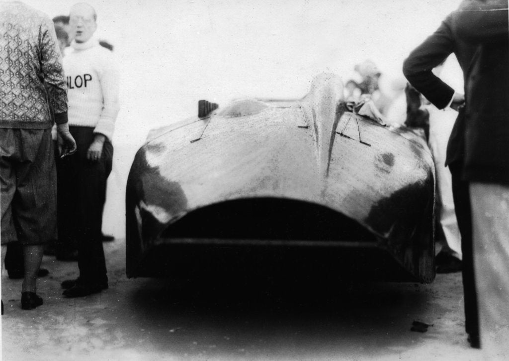 Detail of Sunbeam 1000hp World Land speed record attempt at Daytona 1927 by Unknown