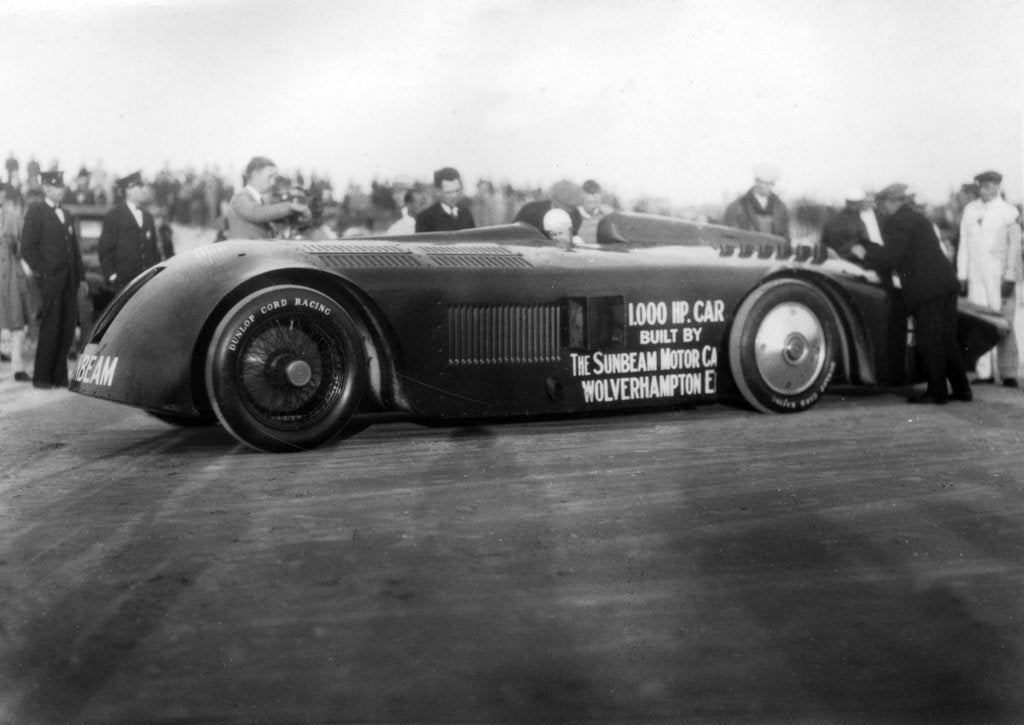 Detail of Sunbeam 1000hp World Land speed record attempt at Daytona 1927 by Unknown