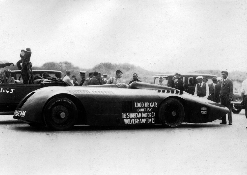 Detail of Sunbeam 1000hp World Land speed record attempt at Daytona 1927 by Unknown