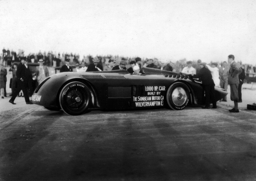 Detail of Sunbeam 1000hp World Land speed record attempt at Daytona 1927 by Unknown