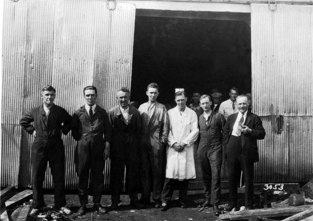 Detail of Sunbeam 1000hp World Land speed record attempt at Daytona 1927 by Unknown