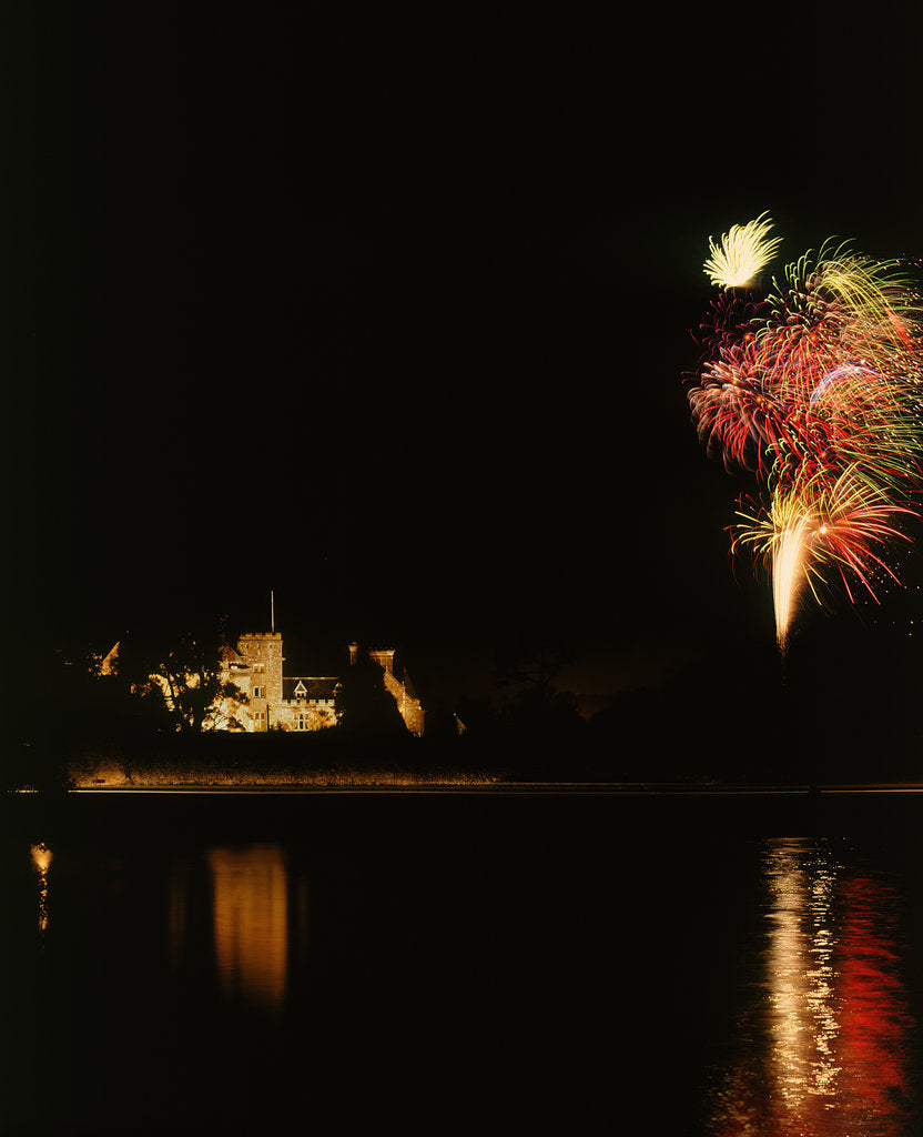 Detail of Fireworks at Palace House by Anonymous
