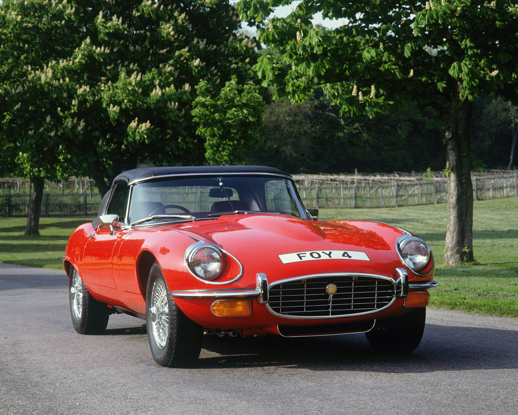 Detail of 1973 Jaguar E type Series 3 by Unknown
