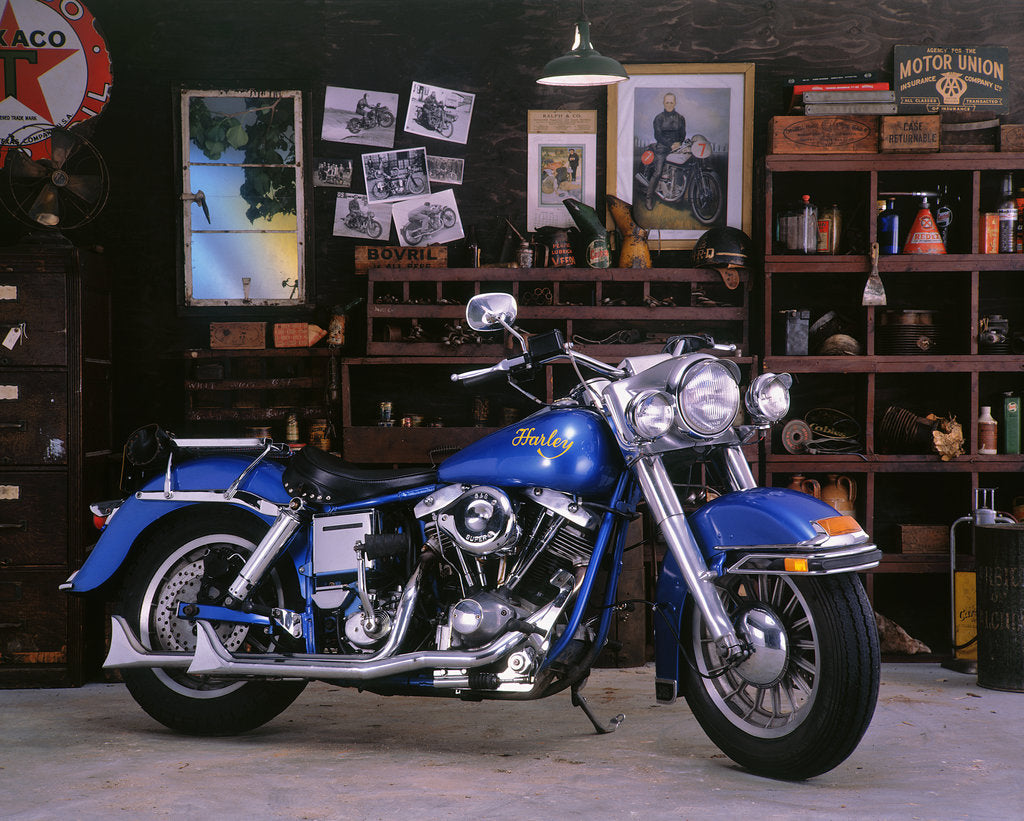 Detail of 1975 Harley Davidson FLH by Unknown