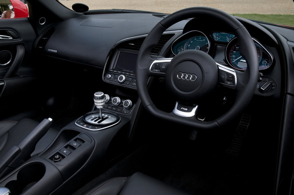 Detail of 2010 Audi R8 Spider V10 dashboard by Unknown