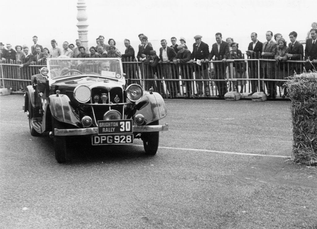 Detail of 1937 Riley Lynx on the 1952 Brighton rally by Unknown