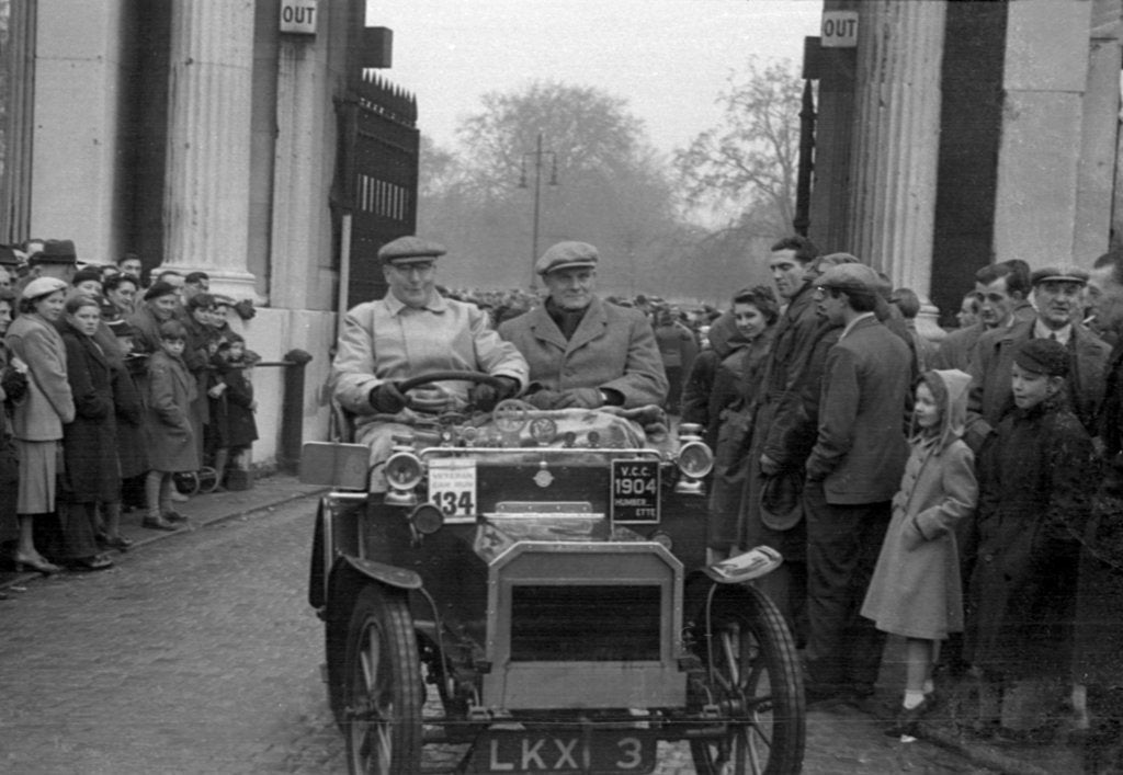 Detail of 1904 Humberette on 1952 RAC Veteran Car Run London to Brighton by Unknown