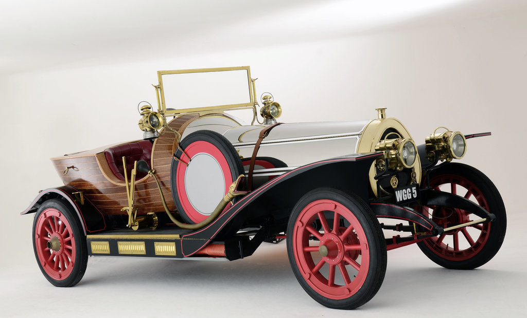 Detail of Chitty Chitty Bang Bang film car replica by Anonymous