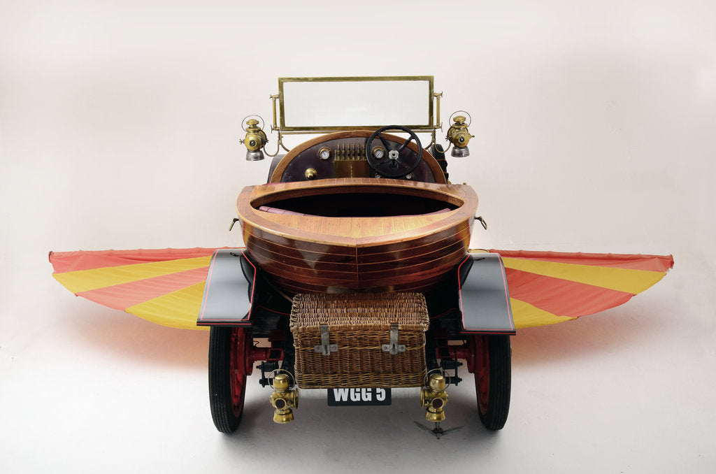 Detail of Chitty Chitty Bang Bang film car replica by Anonymous