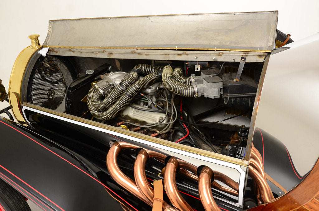 Detail of Chitty Chitty Bang Bang film car replica by Anonymous