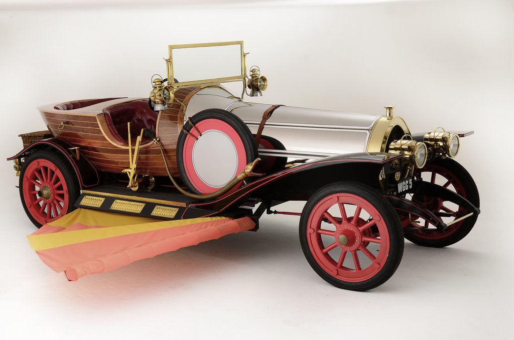 Detail of Chitty Chitty Bang Bang film car replica by Anonymous