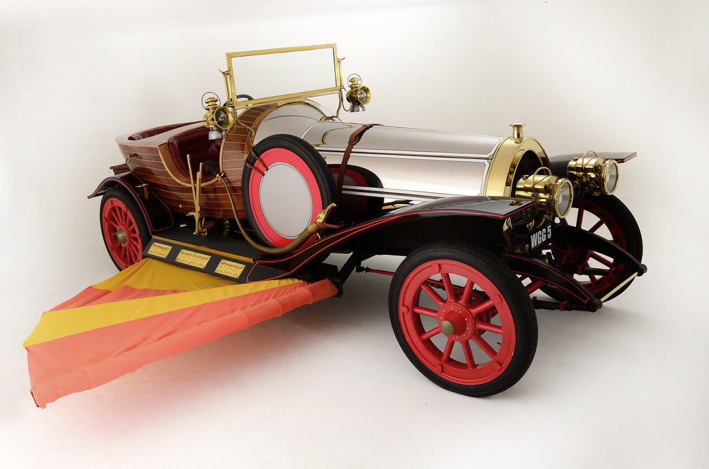 Detail of Chitty Chitty Bang Bang film car replica by Anonymous