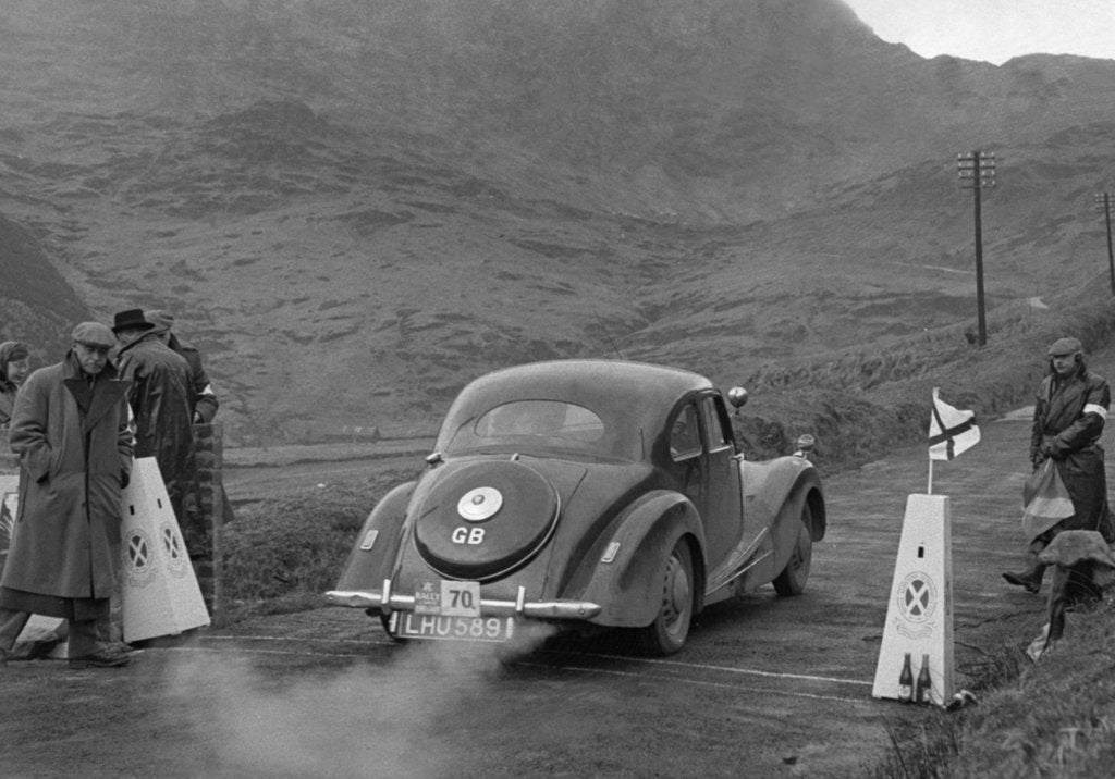 Detail of Bristol 400 driven by L.Potter on the 1952 R.A.C Rally by Unknown
