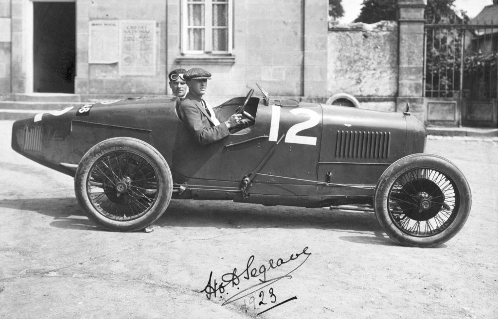 Detail of 1923 French Grand Prix, Henry Segrave in Sunbeam by Unknown