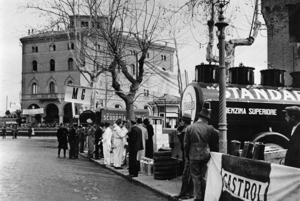 Detail of 1933 Mille Miglia, Bolgna by Unknown