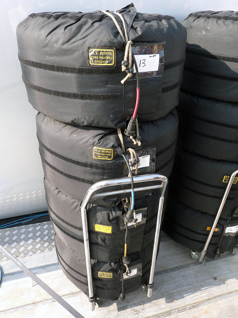 Detail of Formula One tyre heatres 2013 by Unknown