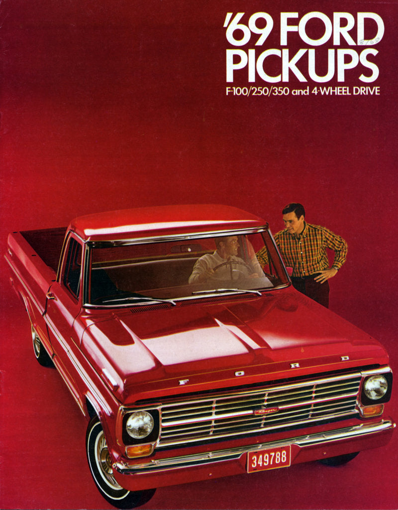 Detail of 1969 Ford F-100 pick up truck brochure by Unknown