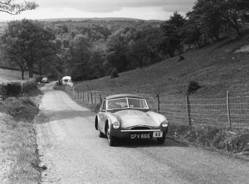 Detail of 1954 TVR RGS Atalanta bodied prototype, Morecambe rally by Unknown