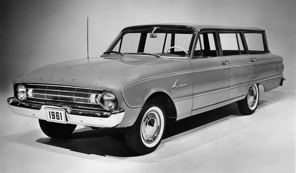 Detail of 1961 Ford Falcon station wagon by Unknown