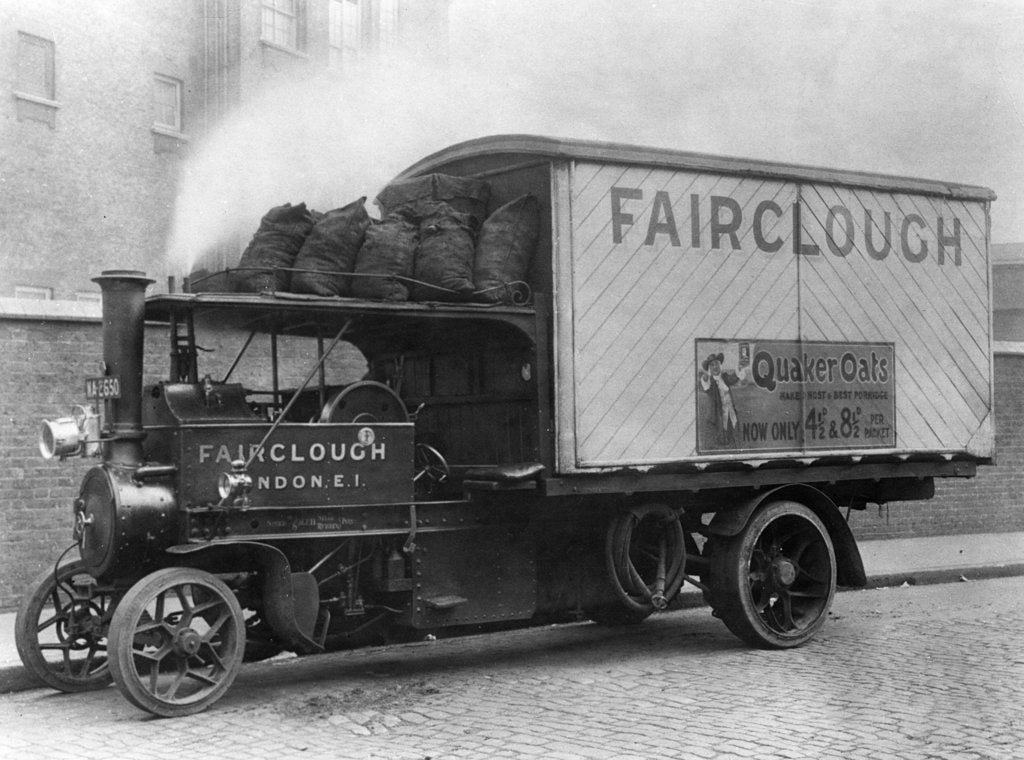 Detail of Foden steam truck 1921 by Unknown