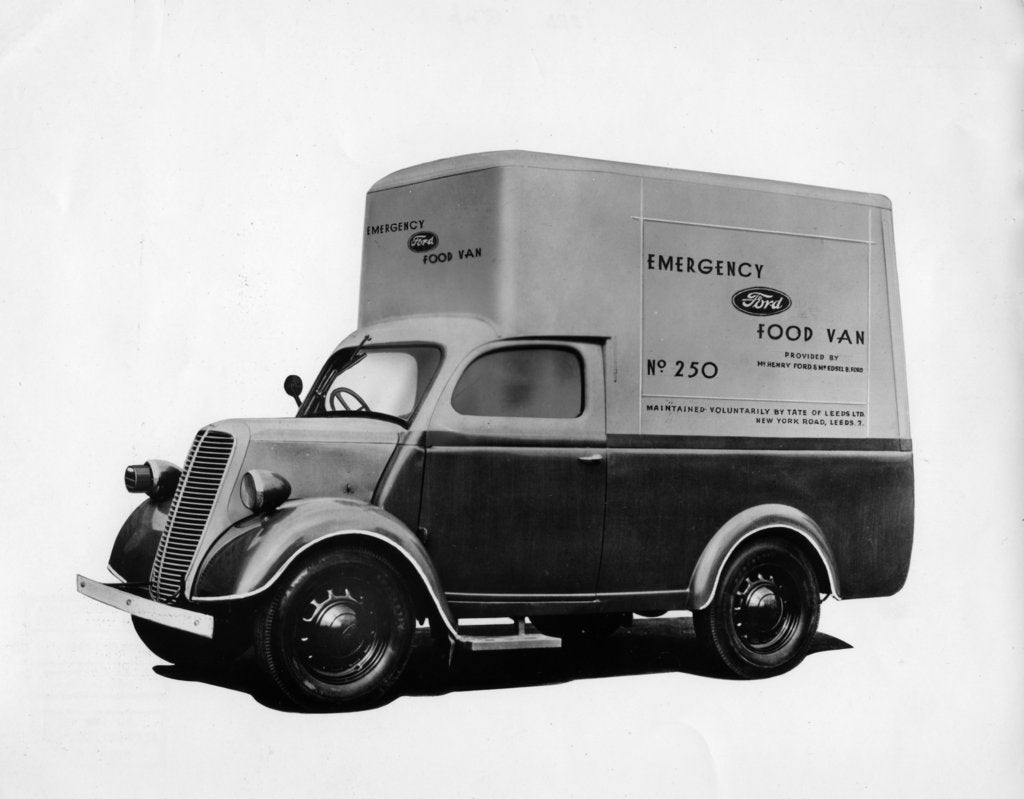 Detail of Ford E83W 10cwt Emergency food van in London World War 2 by Anonymous