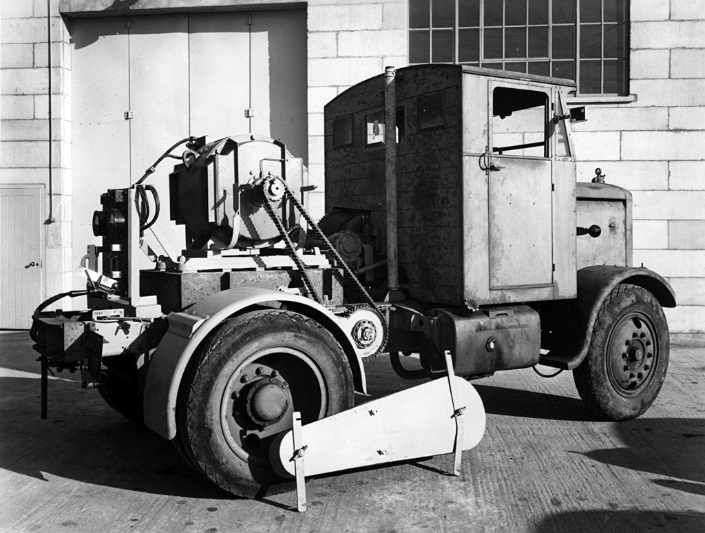 Detail of 1946 Scammell Chain drive Special tractor by Unknown
