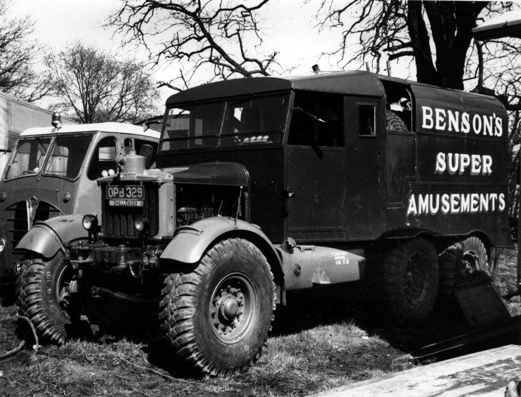 Detail of 1950 Scammell Challenger truck by Unknown