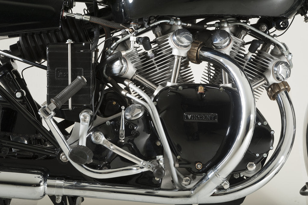 Detail of 1960 Vincent Black Shadow by Unknown