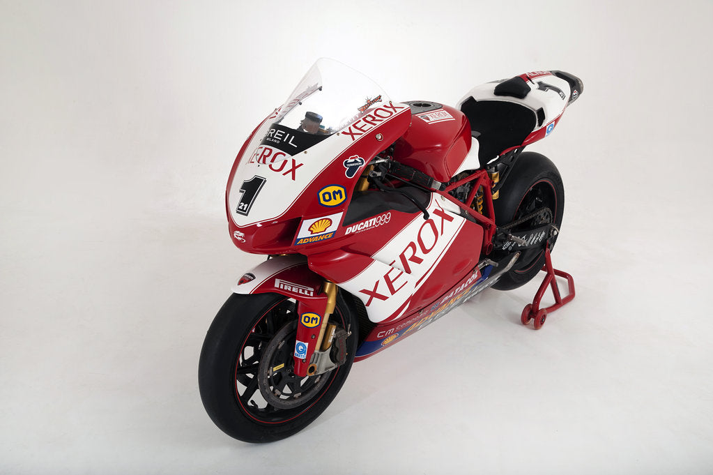 Detail of 2006 Ducati 999 Xerox, Troy Bayliss Superbike.Moto GP championship winner by Unknown