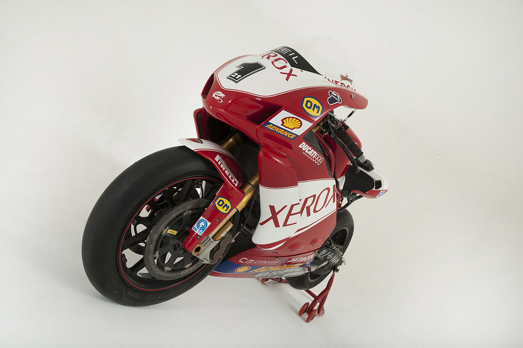Detail of 2006 Ducati 999 Xerox, Troy Bayliss Superbike.Moto GP championship winner by Unknown
