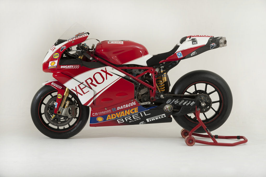 Detail of 2006 Ducati 999 Xerox, Troy Bayliss Superbike.Moto GP championship winner by Unknown