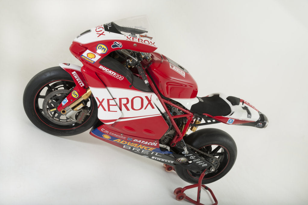 Detail of 2006 Ducati 999 Xerox, Troy Bayliss Superbike.Moto GP championship winner by Unknown