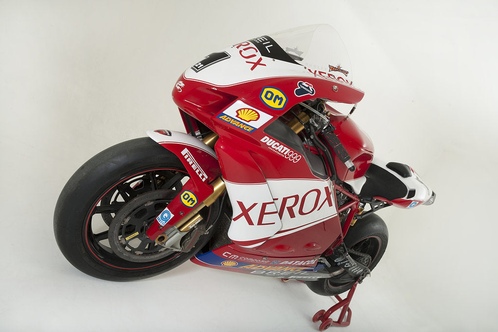 Detail of 2006 Ducati 999 Xerox, Troy Bayliss Superbike.Moto GP championship winner by Unknown